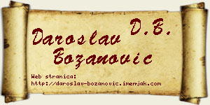 Daroslav Božanović vizit kartica